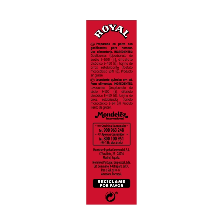 levadura 16g, 5 sobres