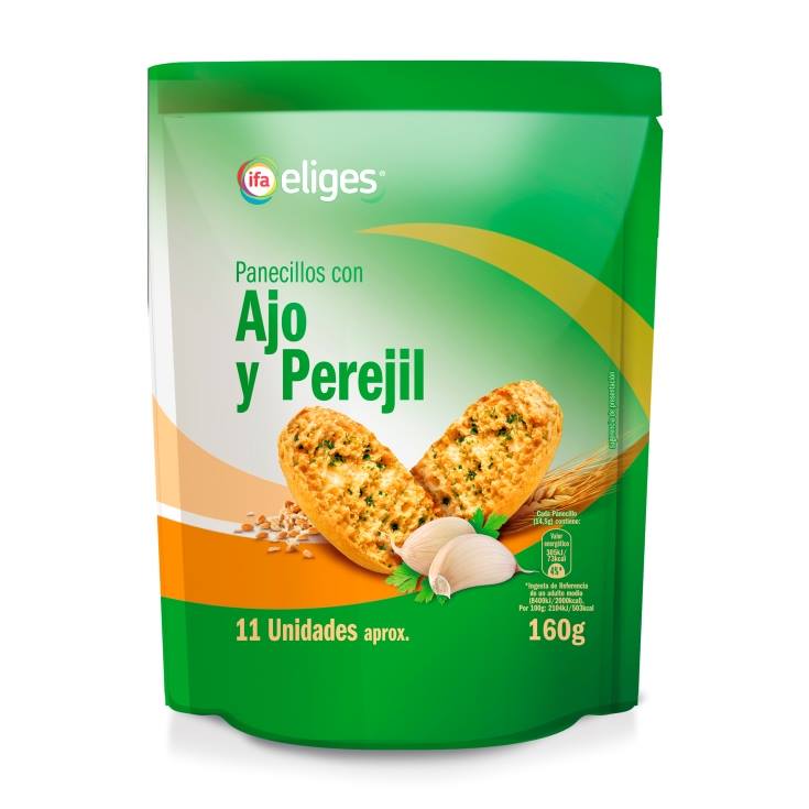 panecillos ajo y perejil, 160g