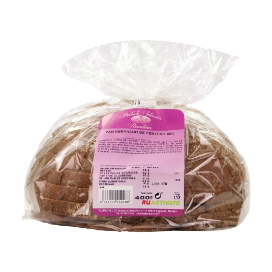 pan hogaza media de centeno, 400g