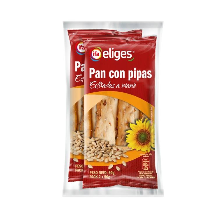 pan de pipas 90g, pk-2