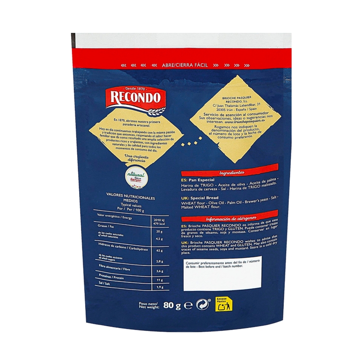 picatostes natural, 80g