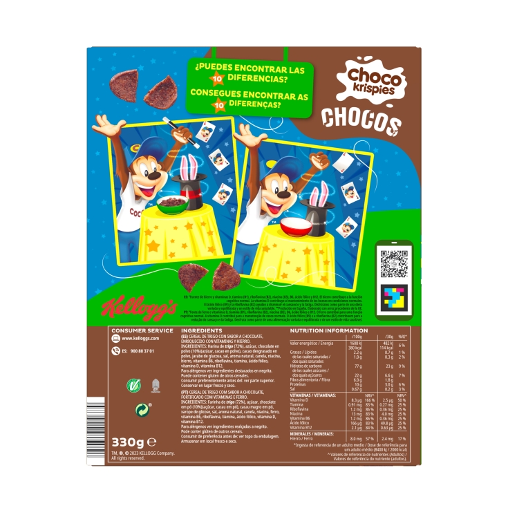 cereales choco krispies chocos, 375g