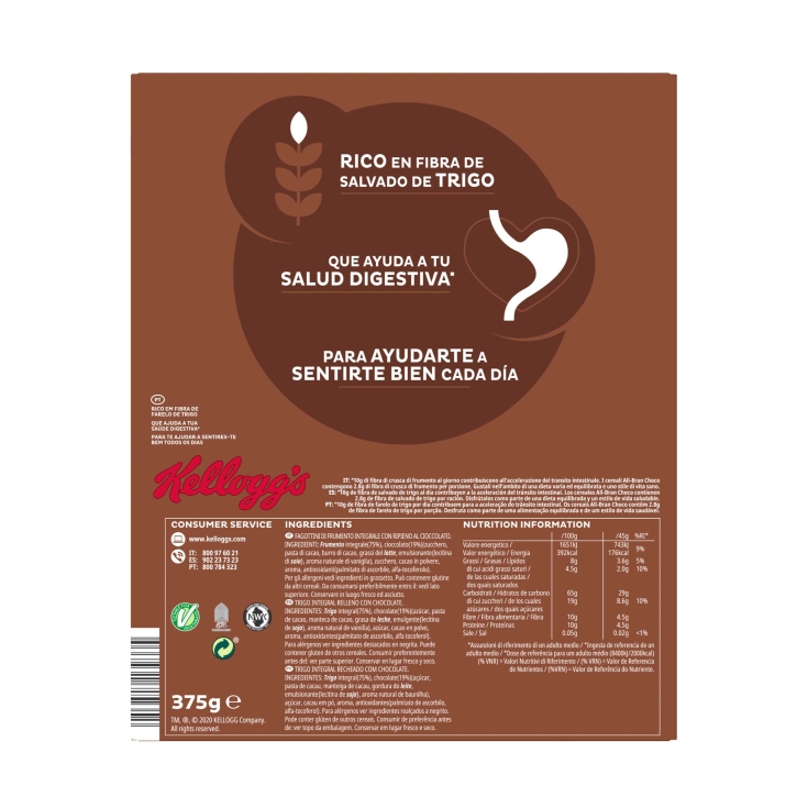 cereales all bran choco, 375g