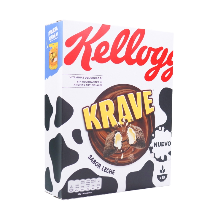 cereales krave sabor leche, 410g El Jamón