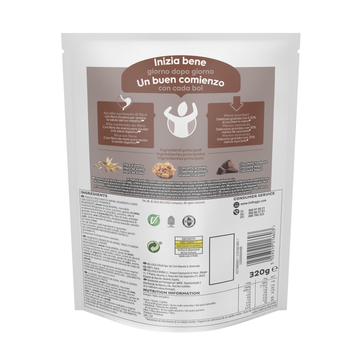 cereales special k granola/chocolate, 320g