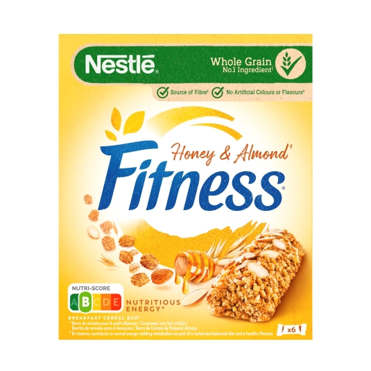 barritas fitness miel y almendras, pk-6