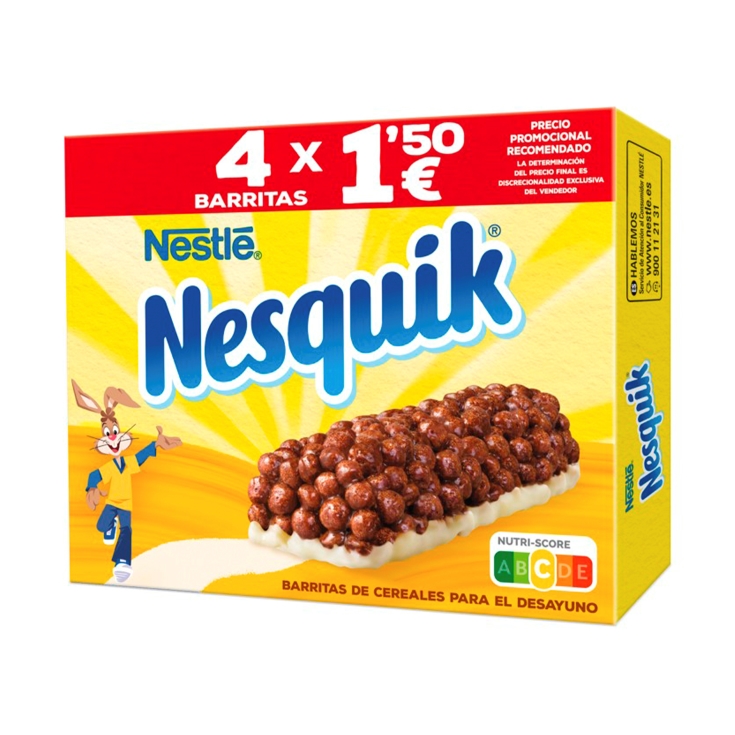 barritas cereales nesquik, pk-4