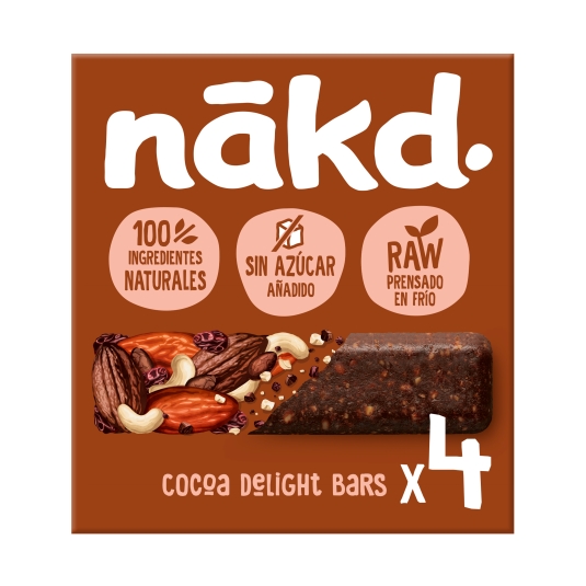 barritas de fruta anacardos con cacao, pk-4