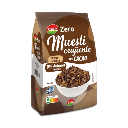 cereales muesli con cacao zero, 300g