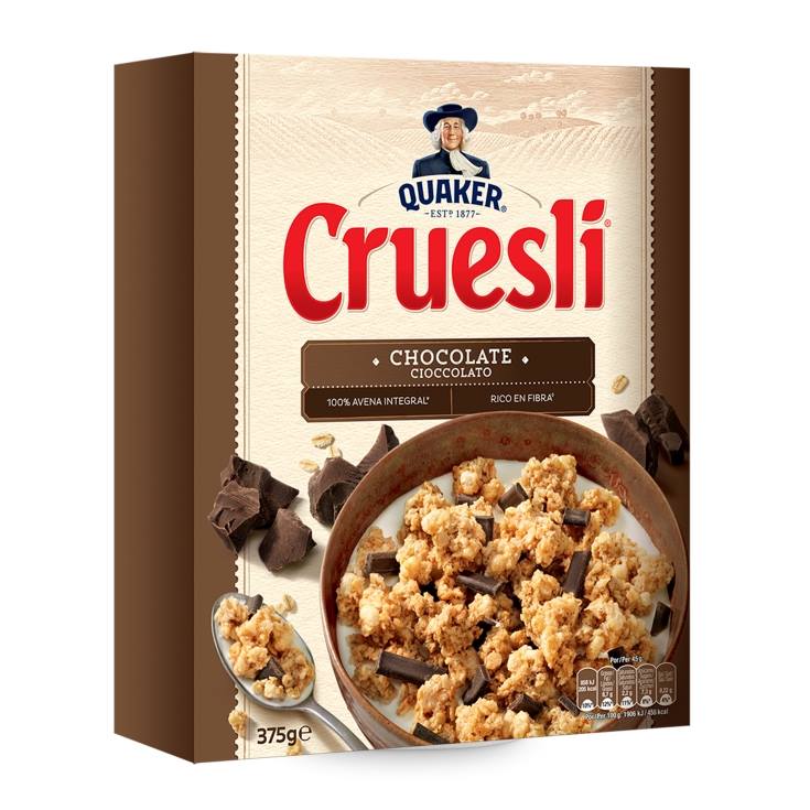 cereales cruesli con chocolate, 375g