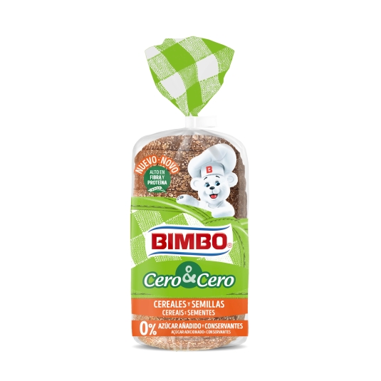 pan cero & cero cereales y semillas, 360g