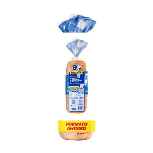 pan de molde 0%azúcares, 640g