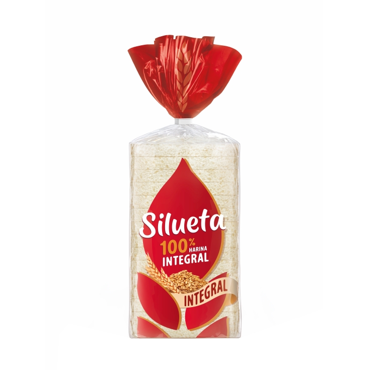 pan integral silueta sin corteza, 450g