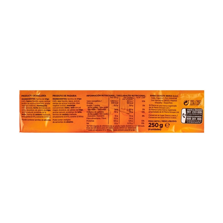 pan burger brioche 4ud, 250g