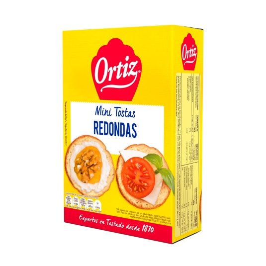 mini tostas redondas, 100g