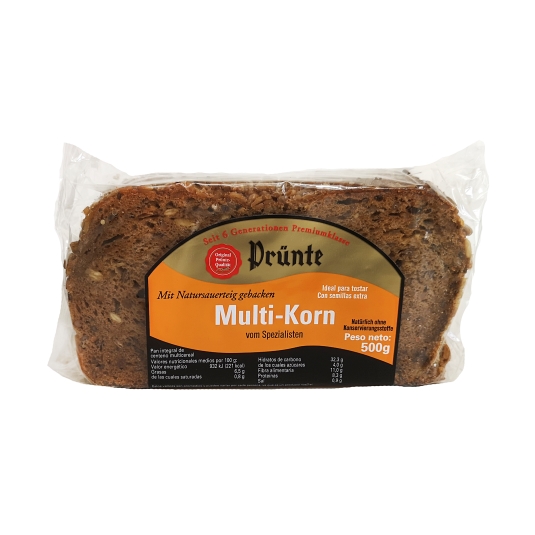 pan alemán integral centeno multicereal, 500g