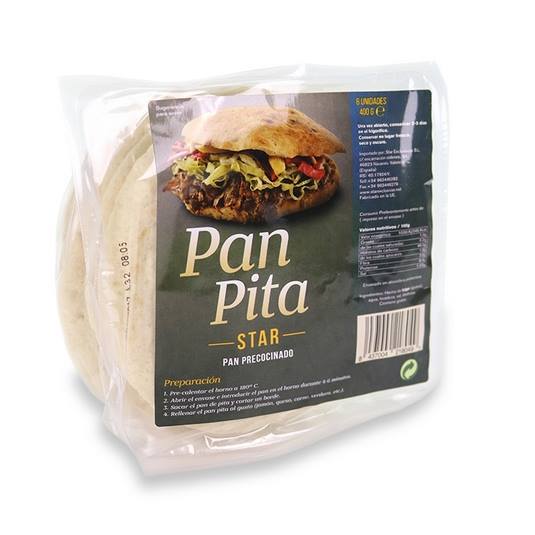 pan pita 6ud, 400g