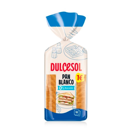 pan molde blanco 0% azúcar, 395g