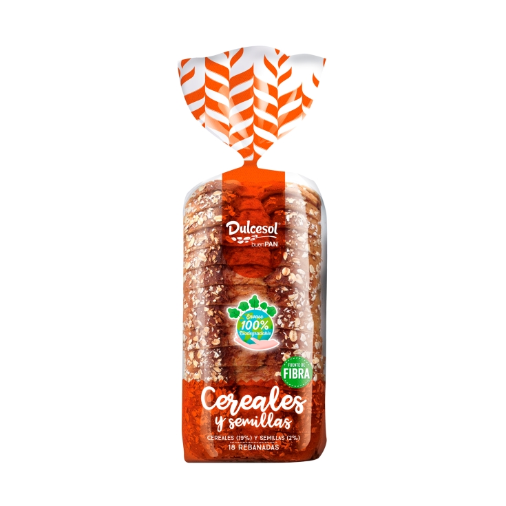 pan molde 15 cereales y semillas, 675g