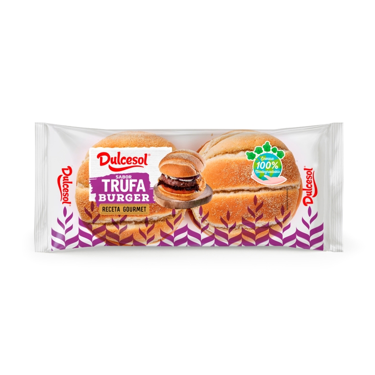 pan burguer trufa 4ud, 340g