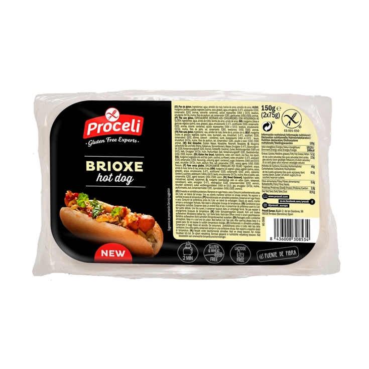 hot dog brioche s/g, 150g