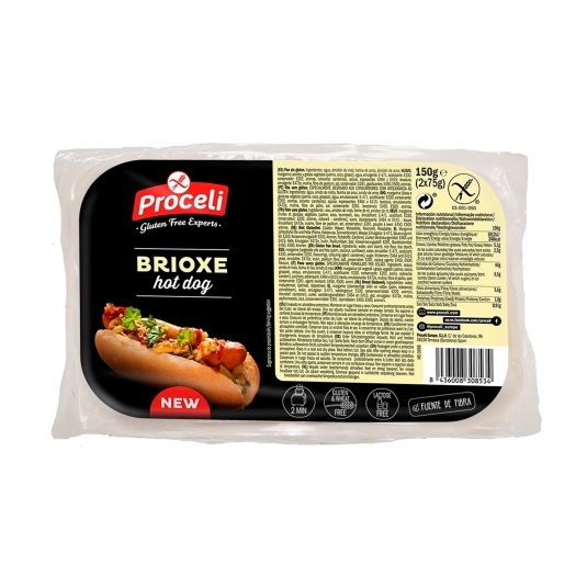 hot dog brioche sin gluten, 150g