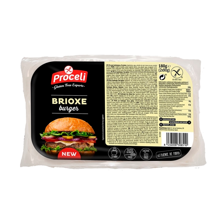 burger brioche sin gluten, 180g