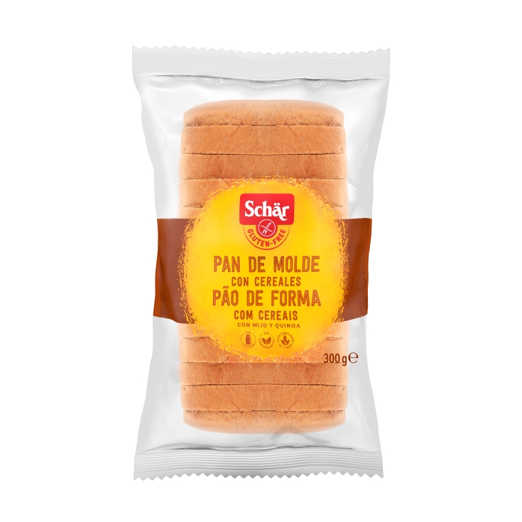 pan de molde cereales sin gluten, 300g