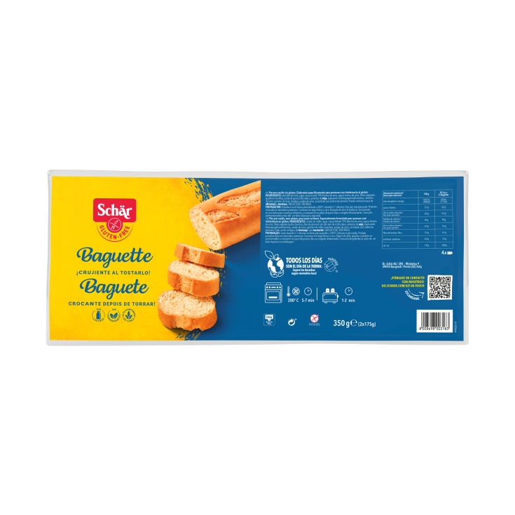 baguette sin gluten, 350g