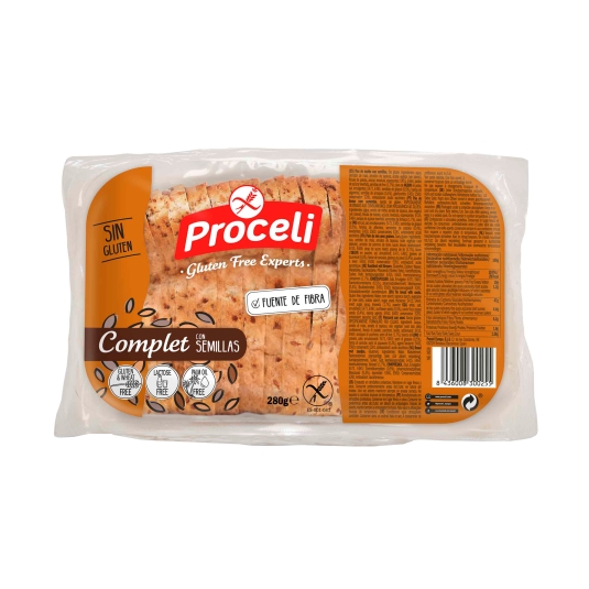 pan complet semillas sin gluten, 280g