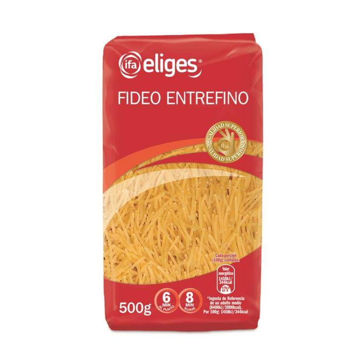 fideo entrefino, 500g