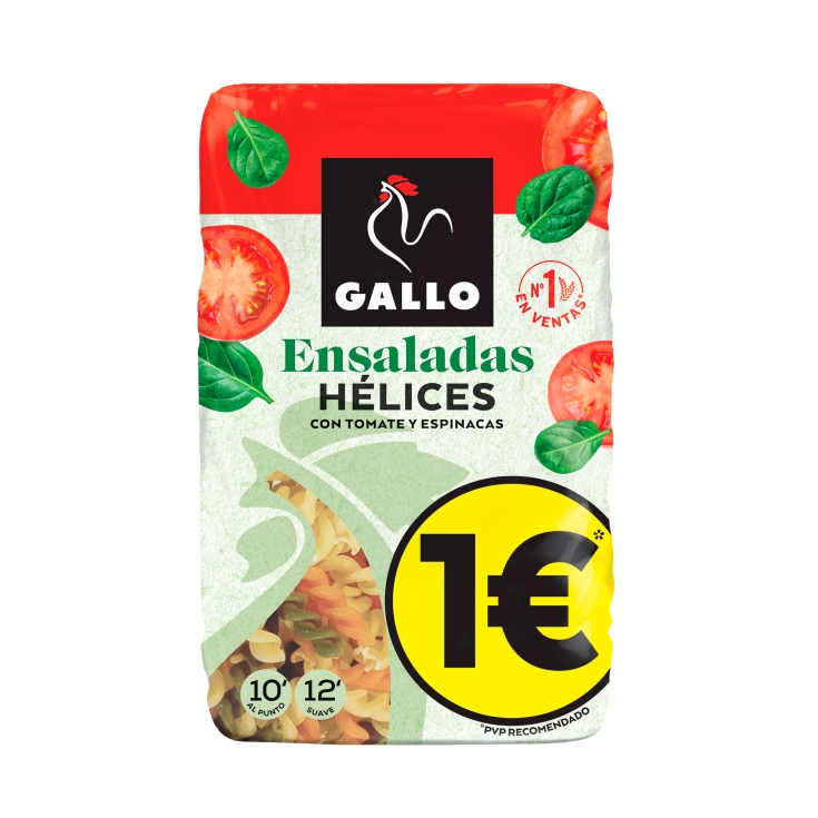 hélices vegetales ensaladas, 400g