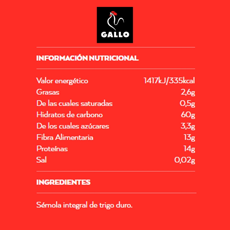 spaghetti integral, 450g