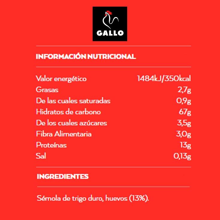 spaghettini al huevo, 250g