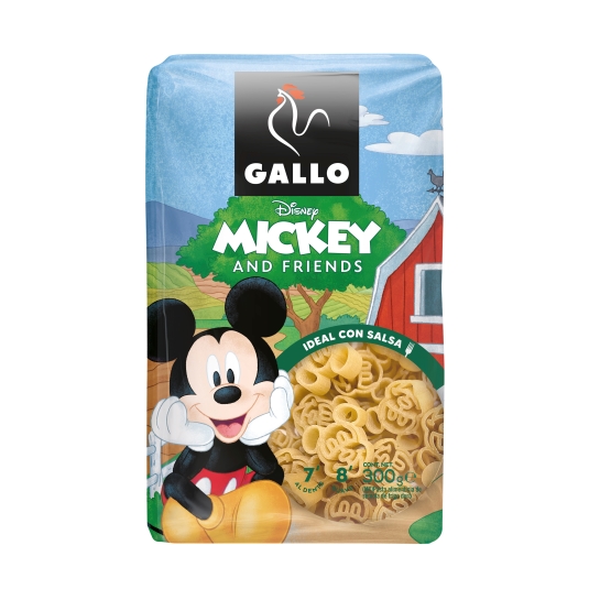 pastas disney mickey and friends, 300g