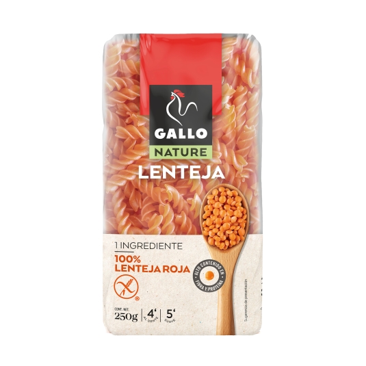 hélices lenteja roja, 250g