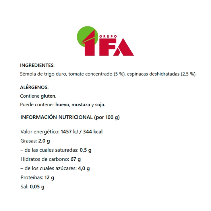 espirales vegetales, 500g