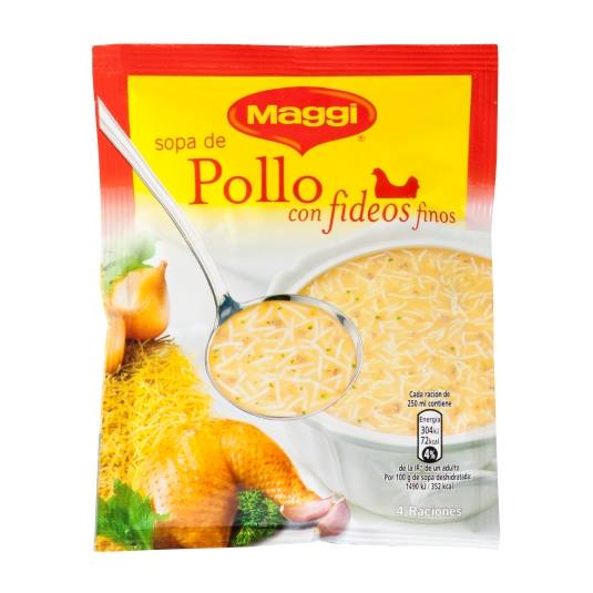 sopa pollo fideos sobre, 82g