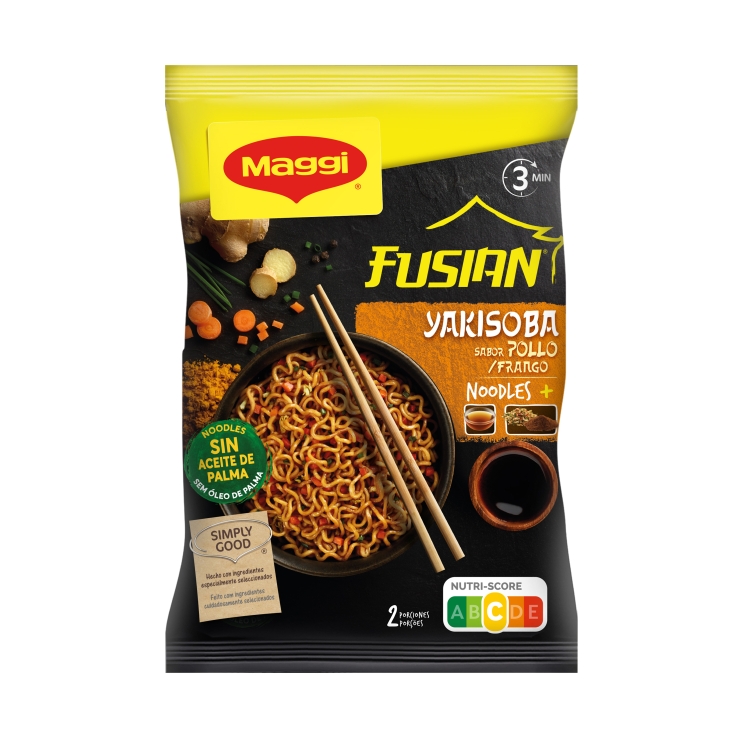 fideos yakisoba pollo con curry, 120g