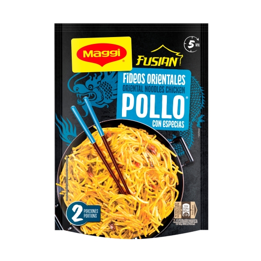 fideos orientales pollo fusian, 121g