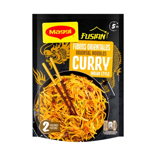 fideos orientales curry fusian, 118g