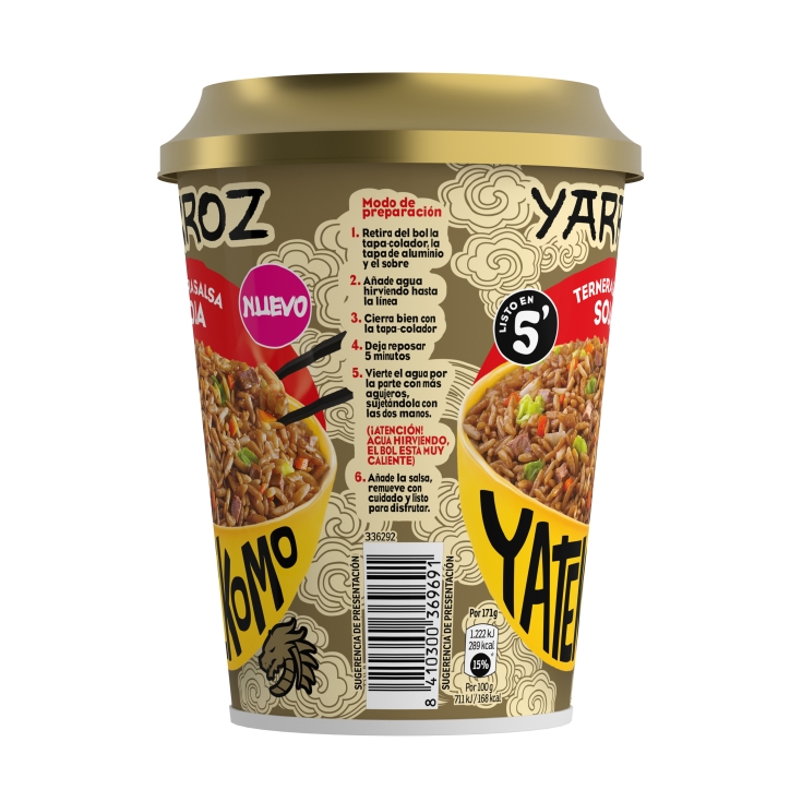 yarroz ternera salsa soja vaso, 83g