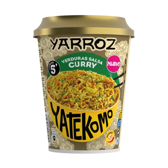 yarroz verduras salsa curry vaso, 83g