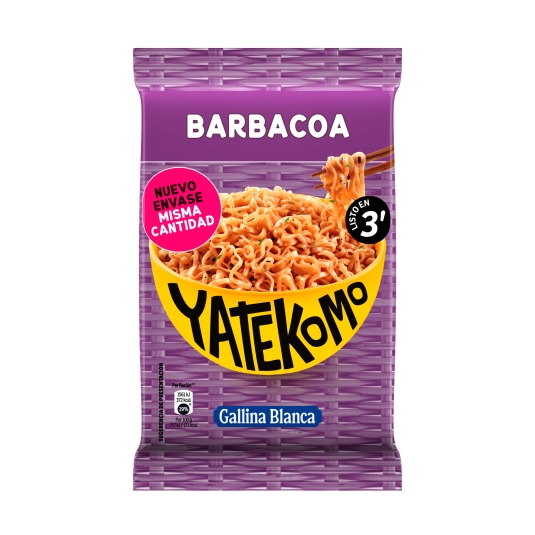 fideos yatekomo barbacoa bolsa, 82g