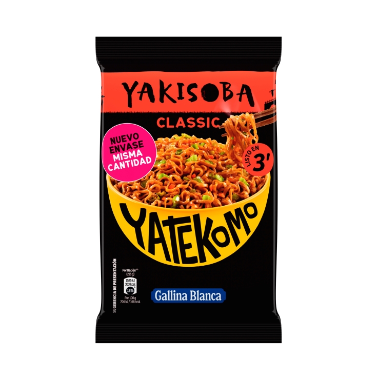 fideos orientales yakisoba clásico bolsa, 93g