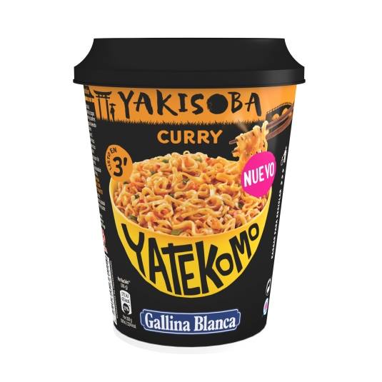 fideos orientales yakisoba curry vaso, 93g