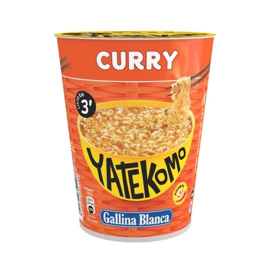 fideos orientales yatekomo curry vaso, 61g