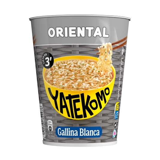 fideos orientales yatekomo oriental vaso, 61g