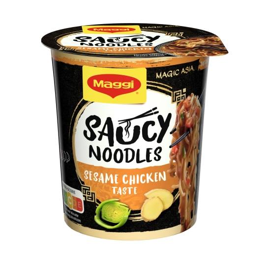 noodles saucy sesame chicken cup, 75g