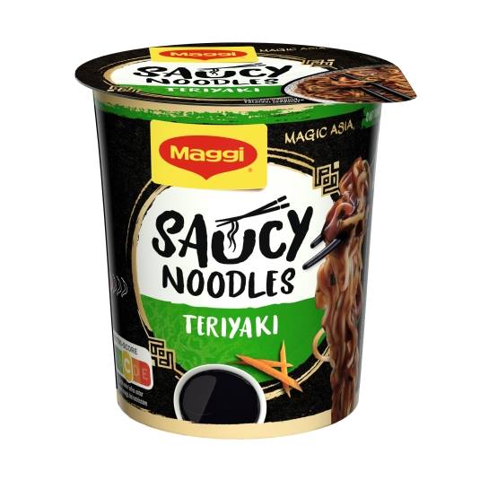 noodles saucy teriyaki cup, 75g